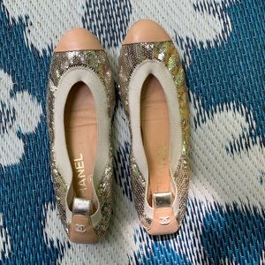 SOLD  authentic Chanel Ballet flats.